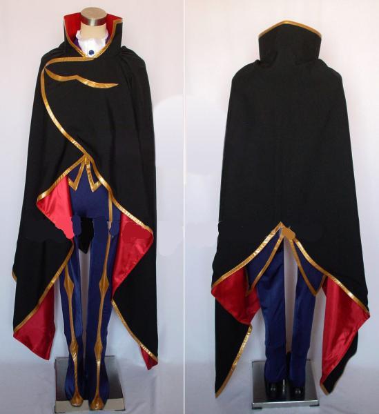 Anime Code Geass Zero Lelouch Cosplay Costume 5427