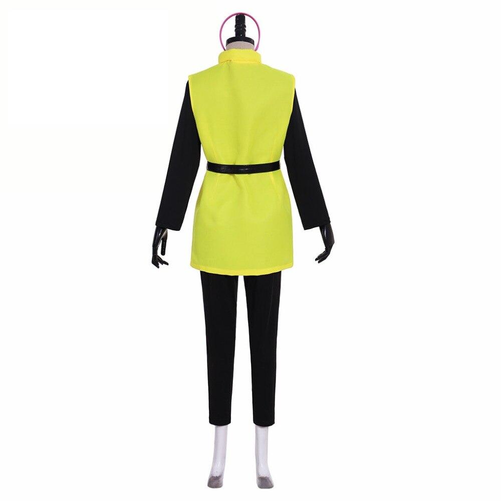 Anime Dragon Ball Z Bulma Yellow Cosplay Costume - AllCosplay.com