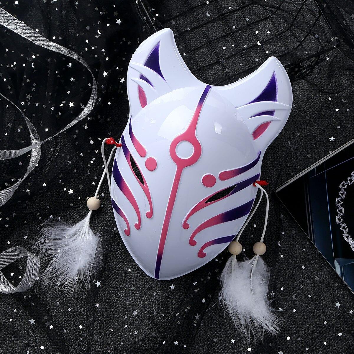 Cosplay Fox Mask With Feather Tassels - AllCosplay.com