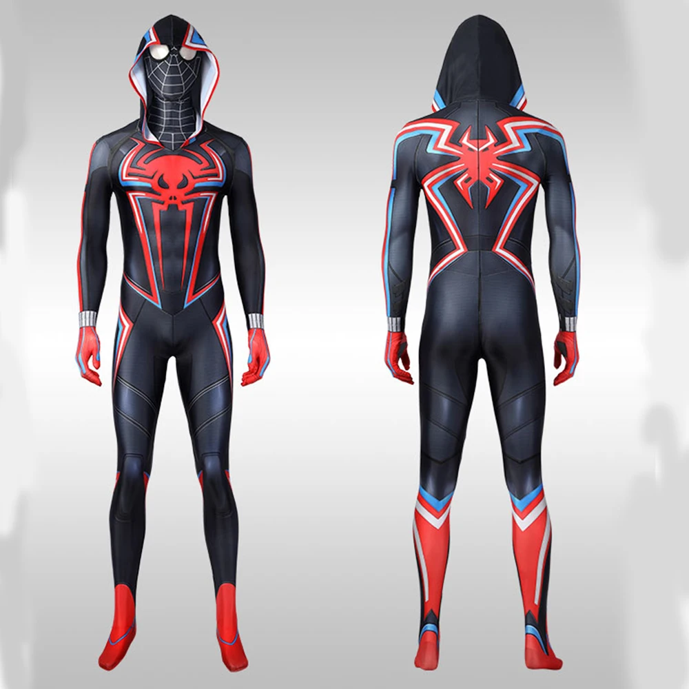 Game Spiderman Miles Morales Costume Cosplay - AllCosplay.com