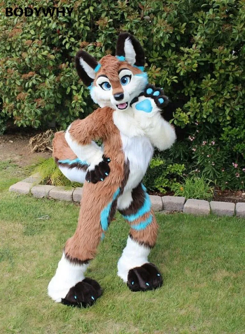 Husky Dog Fox Mascot Fursuit Cosplay Costume - AllCosplay.com