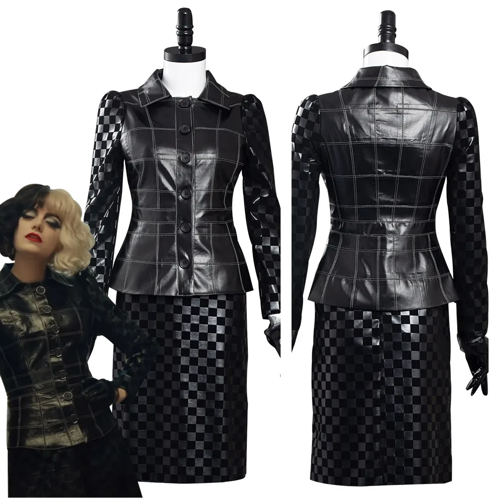 Movie Cruella Emma Stone Cosplay Costumes - AllCosplay.com