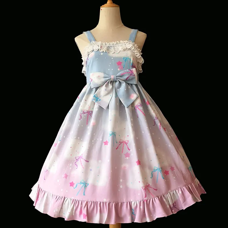 rainbow lolita dress