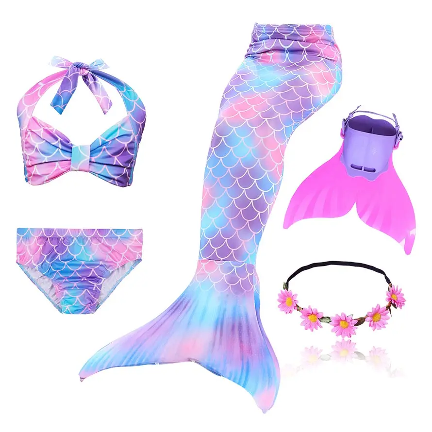 Swimming Mermaid Tails Cosplay Costume Full Set - AllCosplay.com