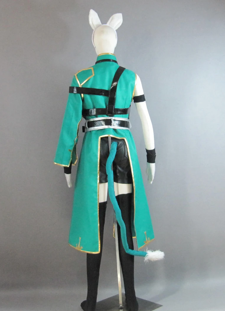 Sword Art Online GGO Shino Asada ALO Cait Sith Archer Cosplay Costume ...