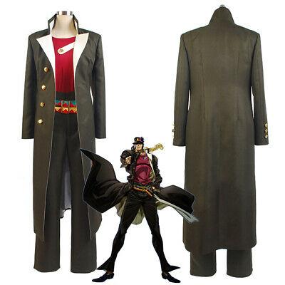 JoJo's Bizarre Adventure Kujo Jotaro Costume Cosplay Suit With Coat Men's Outfit | eBay