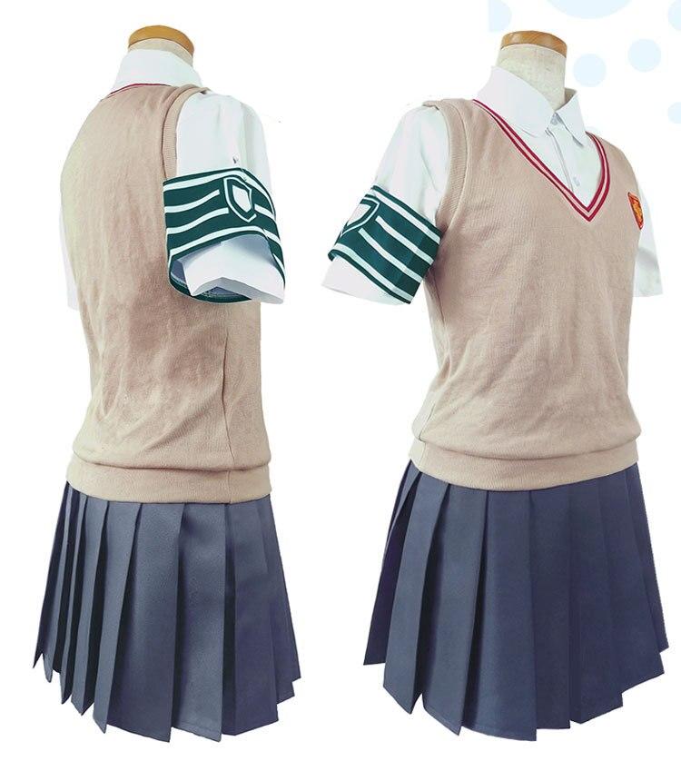 Toaru Kagaku no Railgun Misaka Mikoto Winter Uniform Cosplay Costume