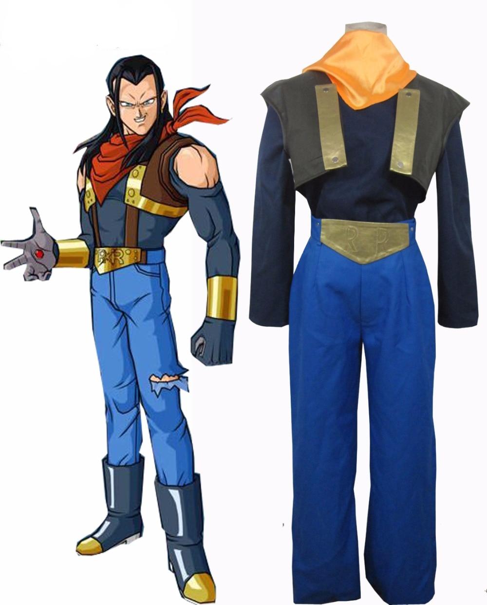 Anime Dragon Ball Android17 Cosplay Costume - AllCosplay.com