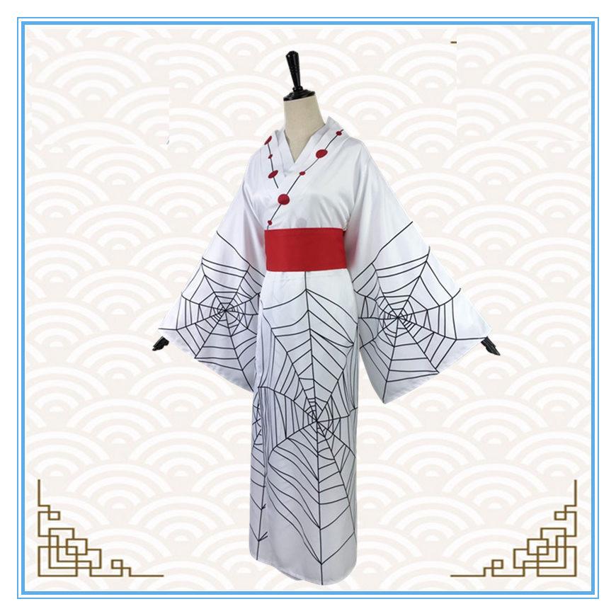 Anime Demon Slayer Kimetsu No Yaiba Spider Oni Ayaki Rui Kimono Cosplay ...