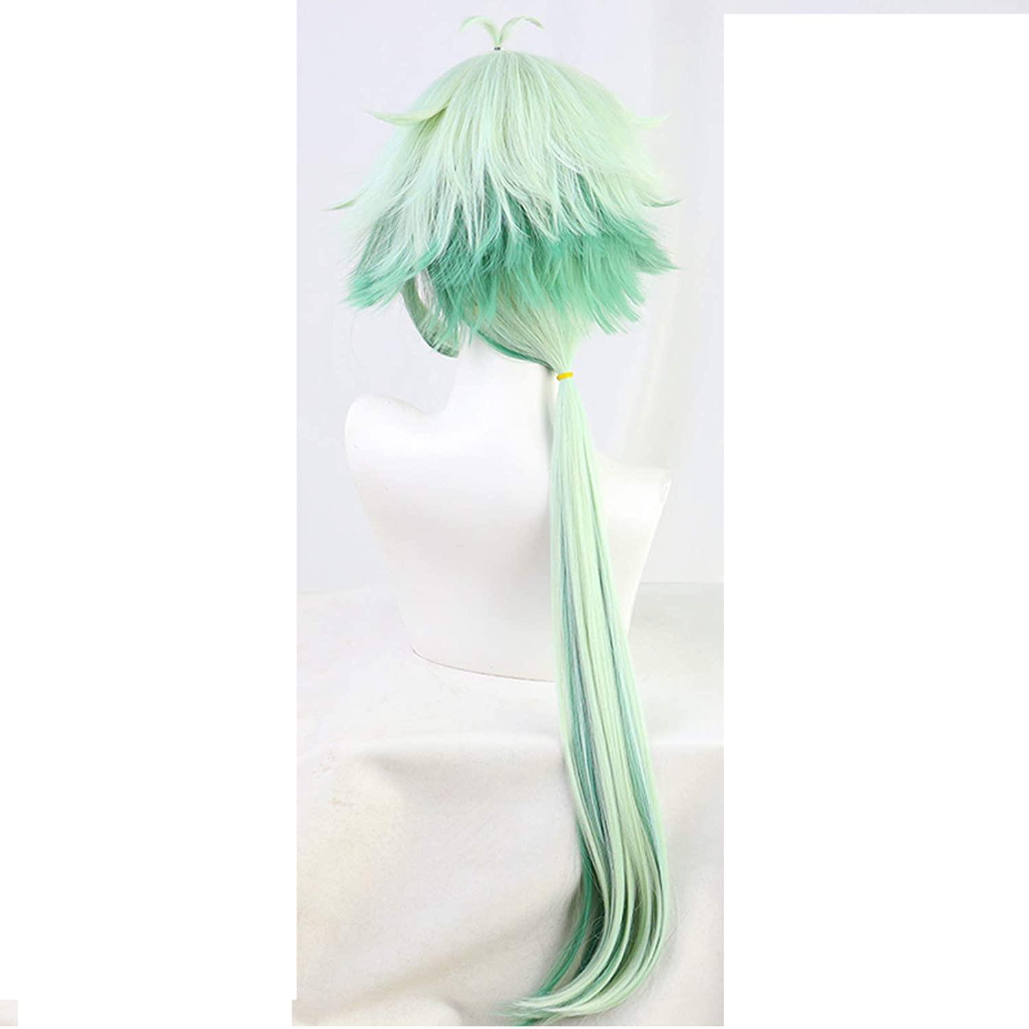 Amazon.com: PPONE Sucrose Wig Game Genshin Impact Costume Cosplay Long  Green Hair: Beauty