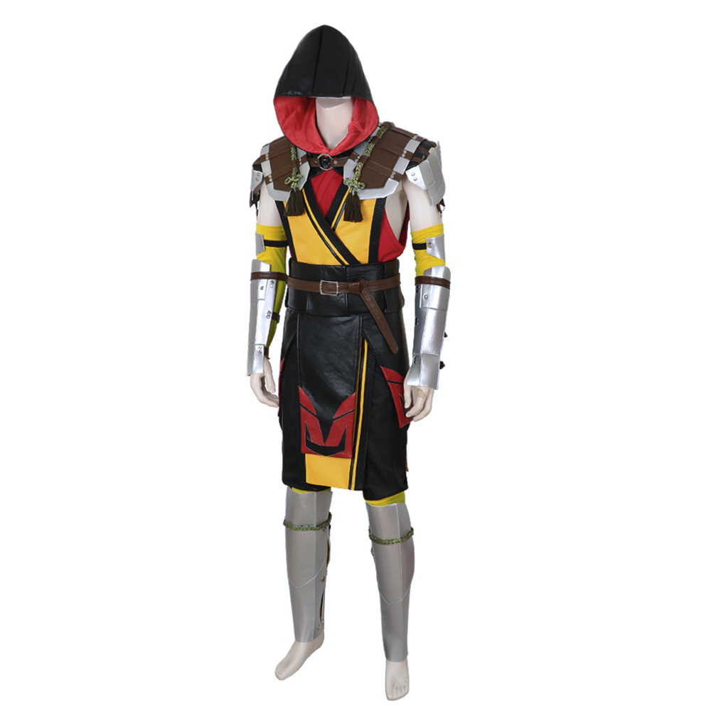 Mortal Kombat 11 Scorpion Man Hanzo Hasashi Cosplay Costume