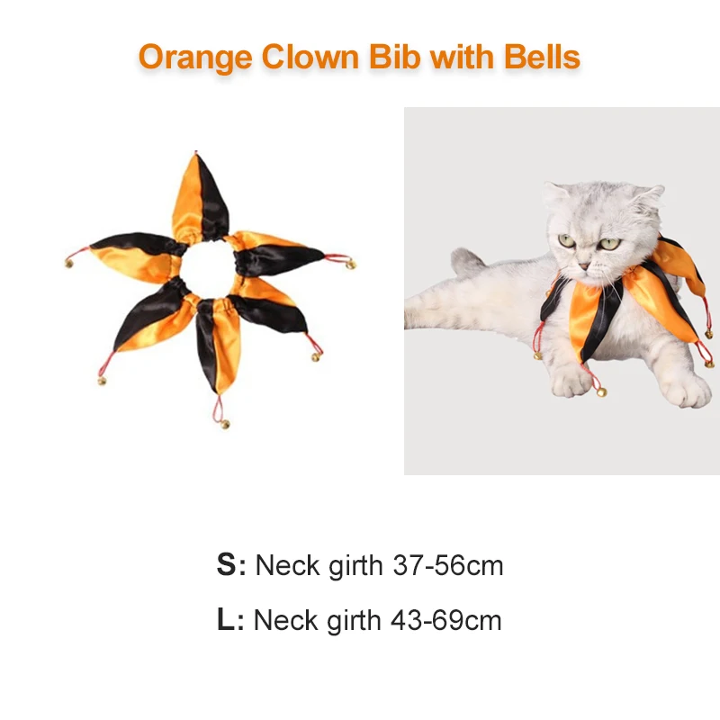 Orange Clown Bib