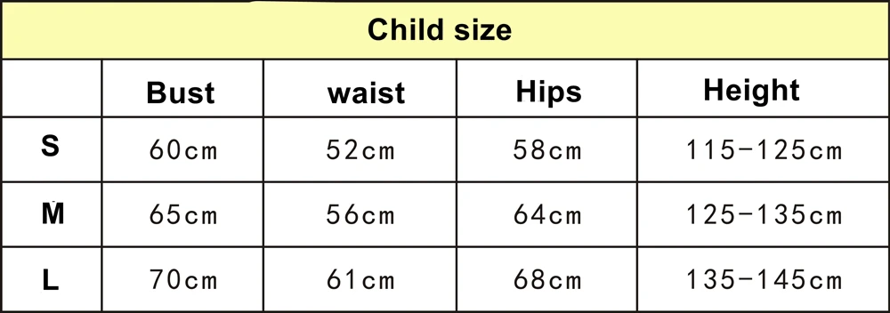 child size